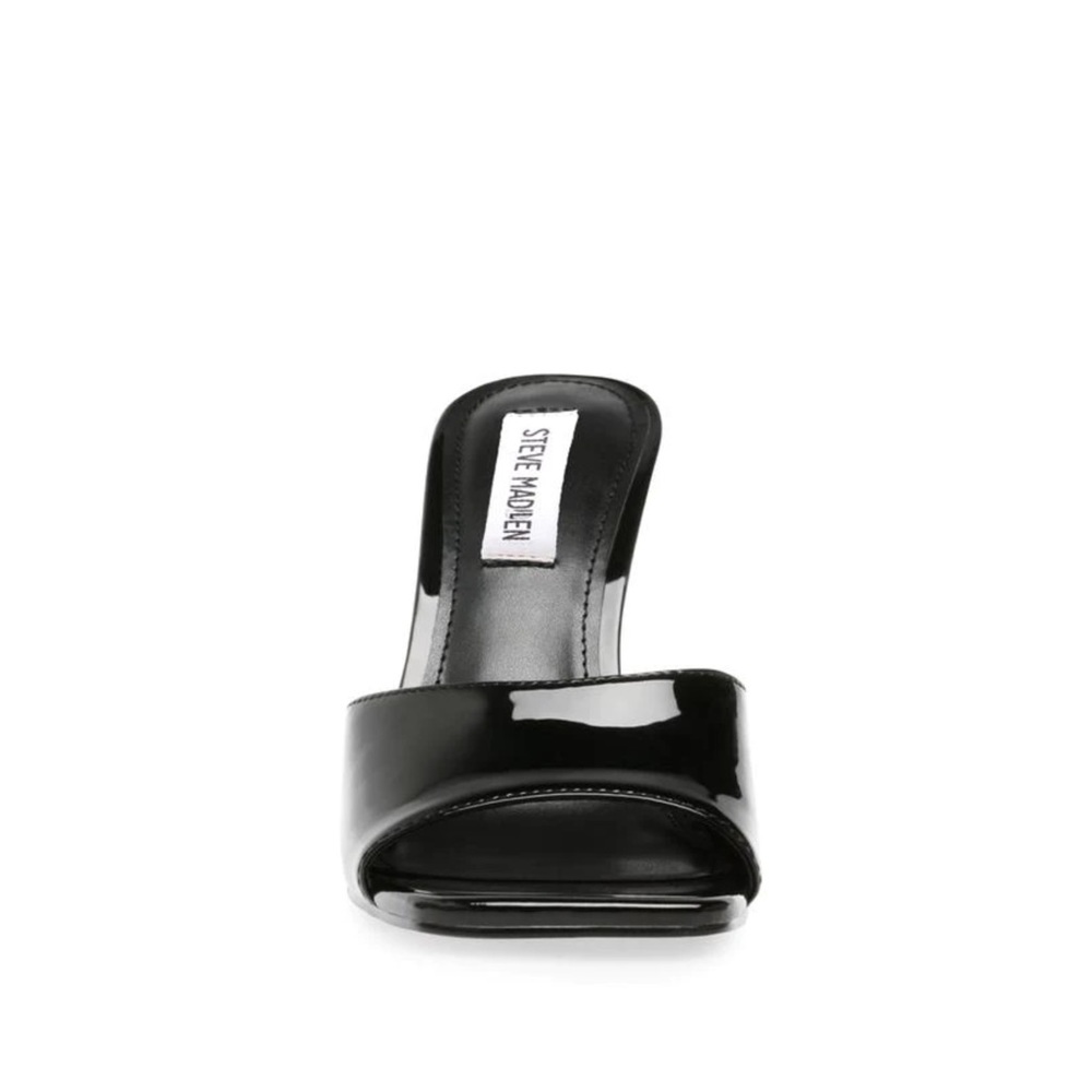 Steve Madden Signal Patent Mules Heels - Black Patent - Picture 5 of 8